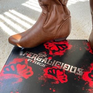 Brand new knee-high Fergalicious boots.